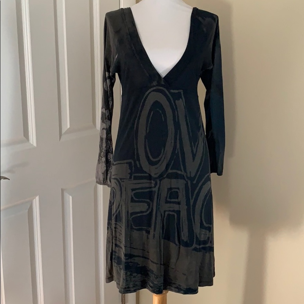 Anama v-neck dress tunic sz S